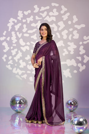 Ready To Wear Crunchy Embroidered Lace Border With Embroidered Blouse Piece