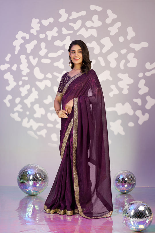 Ready To Wear Crunchy Embroidered Lace Border With Embroidered Blouse Piece