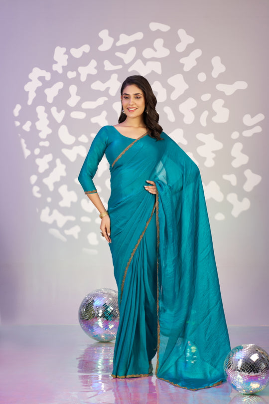 Ready To Wear Mastani Embroidered Lace Border With Blouse Piece