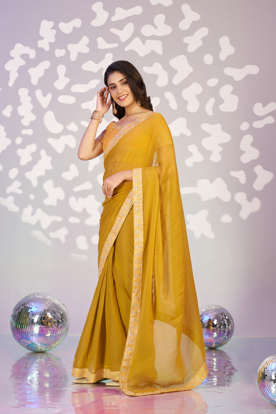 Ready To Wear Mos Embroidered Lace Border With Embroidered Work Blouse Piece