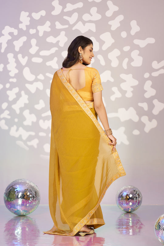 Ready To Wear Mos Embroidered Lace Border With Embroidered Work Blouse Piece