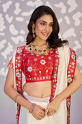 Ready To Wear Simmer Embroidered Lace Border With Embroidered Sequins Blouse Piece