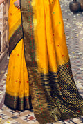 Honey Yellow South Silk Saree