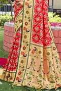 Scarlet Red Paithani Saree