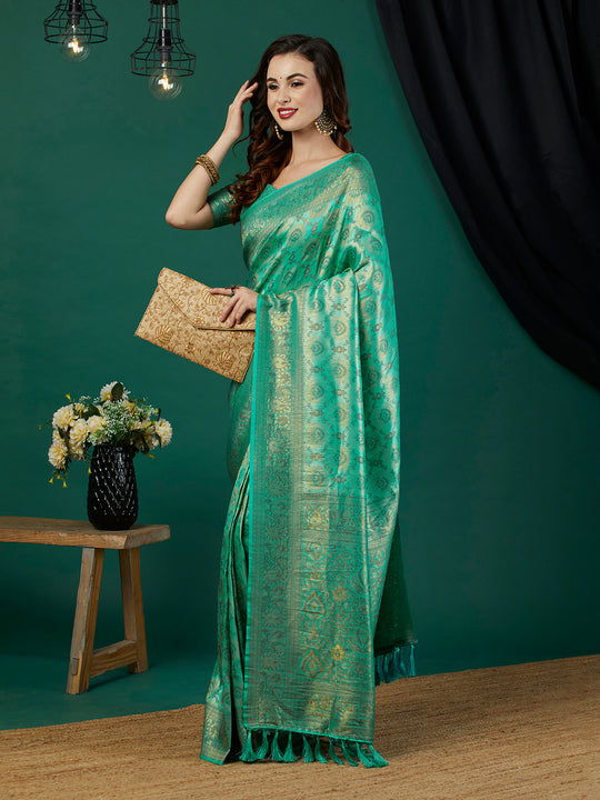 Kanjeevaram Silk Saree With Blouse Piece