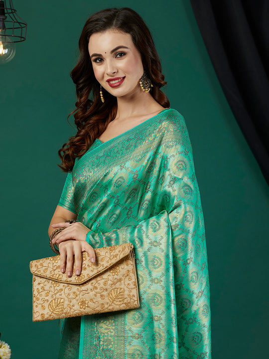 Kanjeevaram Silk Saree With Blouse Piece
