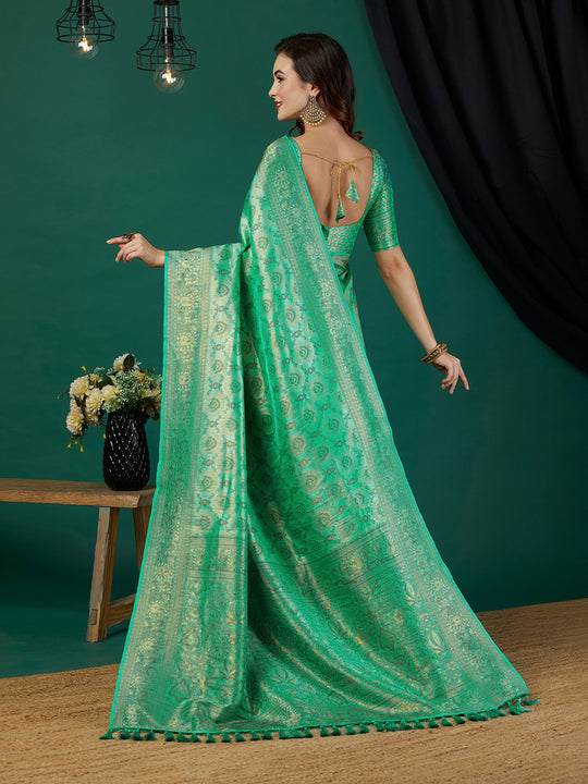 Kanjeevaram Silk Saree With Blouse Piece