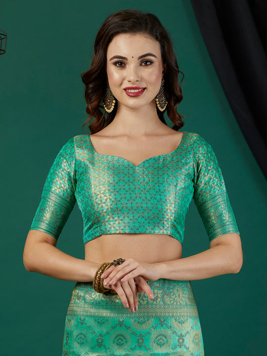 Kanjeevaram Silk Saree With Blouse Piece