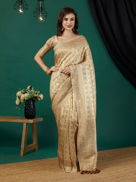 Kanjeevaram Silk Saree With Blouse Piece