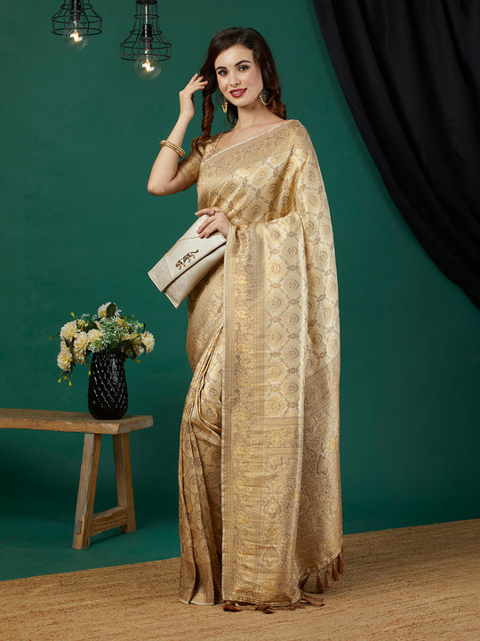 Kanjeevaram Silk Saree With Blouse Piece