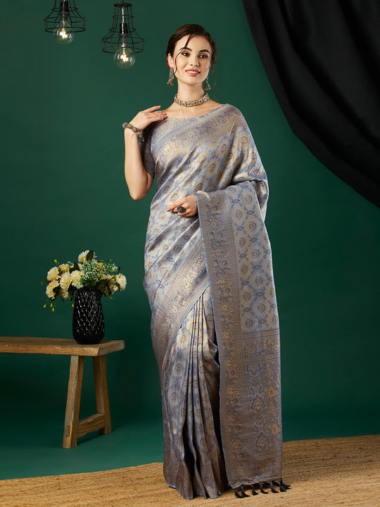 Kanjeevaram Silk Saree With Blouse Piece