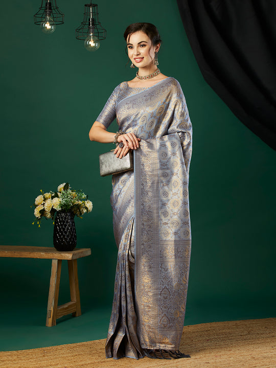 Kanjeevaram Silk Saree With Blouse Piece