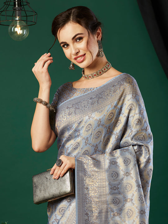 Kanjeevaram Silk Saree With Blouse Piece