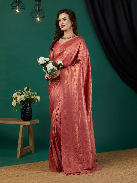 Kanjeevaram Silk Saree With Blouse Piece