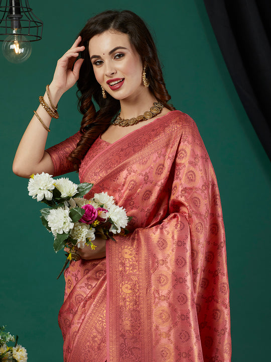 Kanjeevaram Silk Saree With Blouse Piece