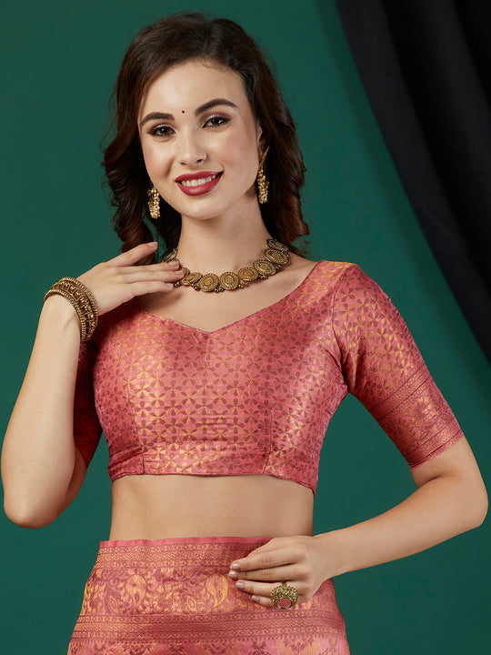 Kanjeevaram Silk Saree With Blouse Piece