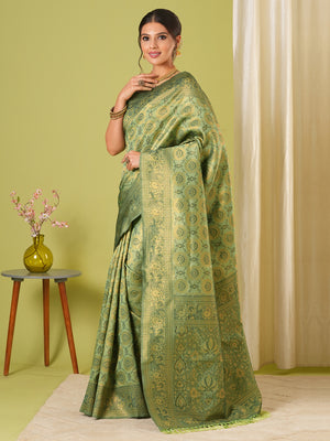 Banarasi Silk Saree With Blouse Piece