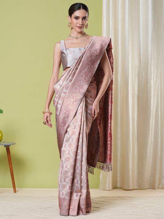Banarasi Silk Saree With Blouse Piece