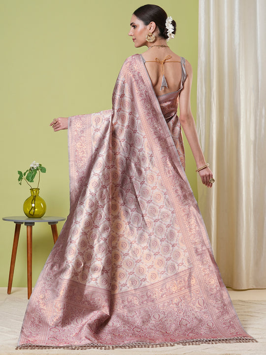 Banarasi Silk Saree With Blouse Piece