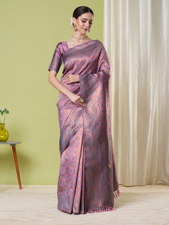 Banarasi Silk Saree With Blouse Piece