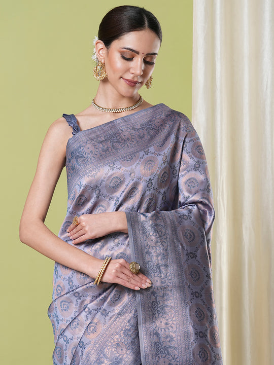 Banarasi Silk Saree With Blouse Piece