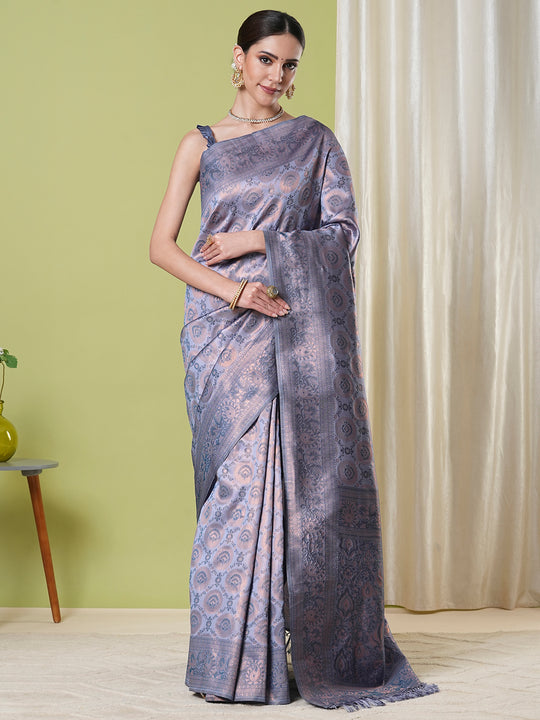 Banarasi Silk Saree With Blouse Piece