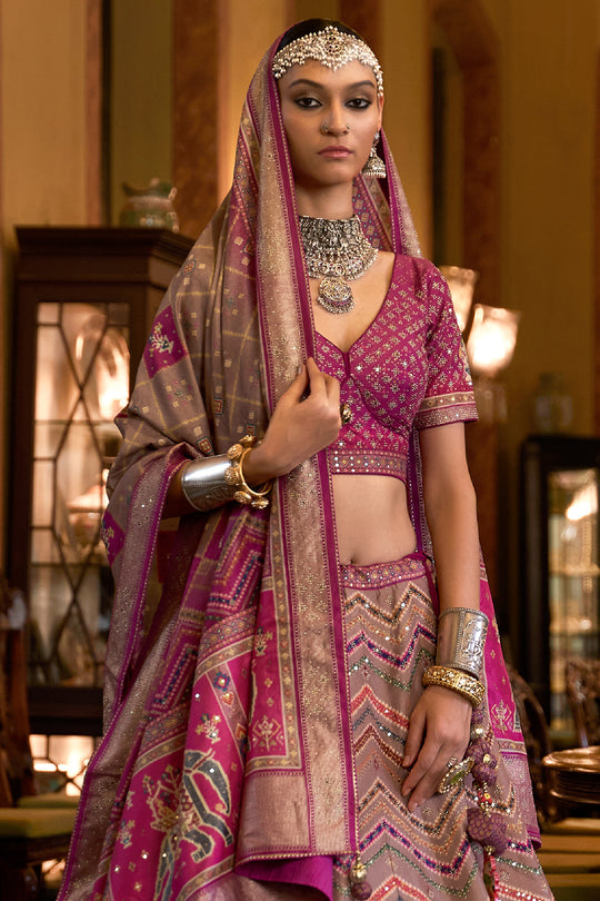 Special Pink Silk Lehenga Choli