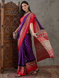 Purple Semi Modal Saree With Blouse Piece
