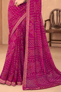 Special Pink Chiffon Saree