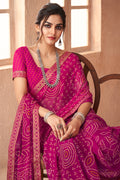 Special Pink Chiffon Saree