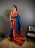 Morpich Soft Banarasi Silk Zari Woven Designer Saree With Blouse