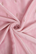Pink Chiffon Silk Saree With Blouse Piece