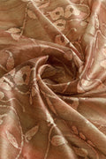 Rust Brown Silk Saree With Blouse Piece