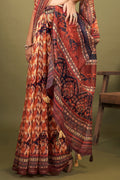 Womens Cotton Multicolour Saree With Blouse Piece