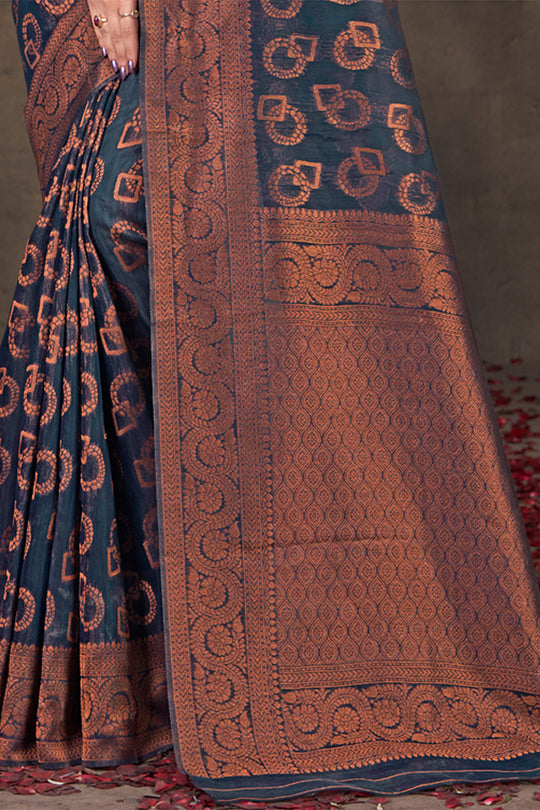 Maroon Cotton Saree With Blouse Piece