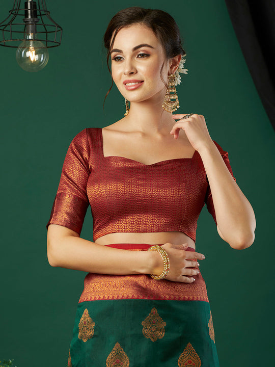 Banarasi Silk Saree With Blouse Piece