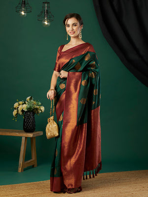 Banarasi Silk Saree With Blouse Piece