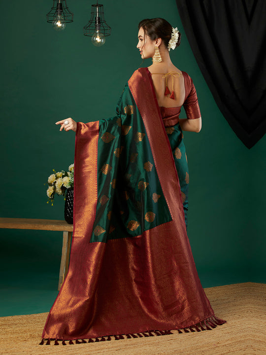 Banarasi Silk Saree With Blouse Piece
