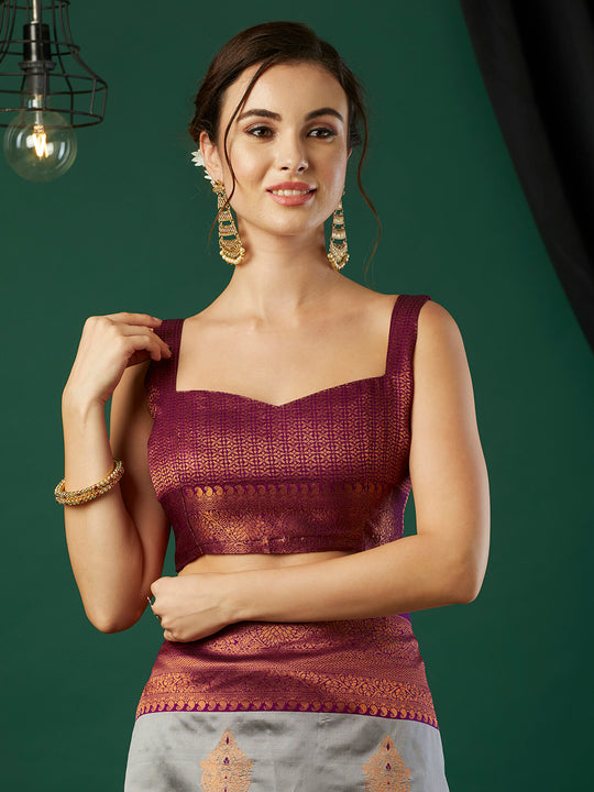 Banarasi Silk Saree With Blouse Piece