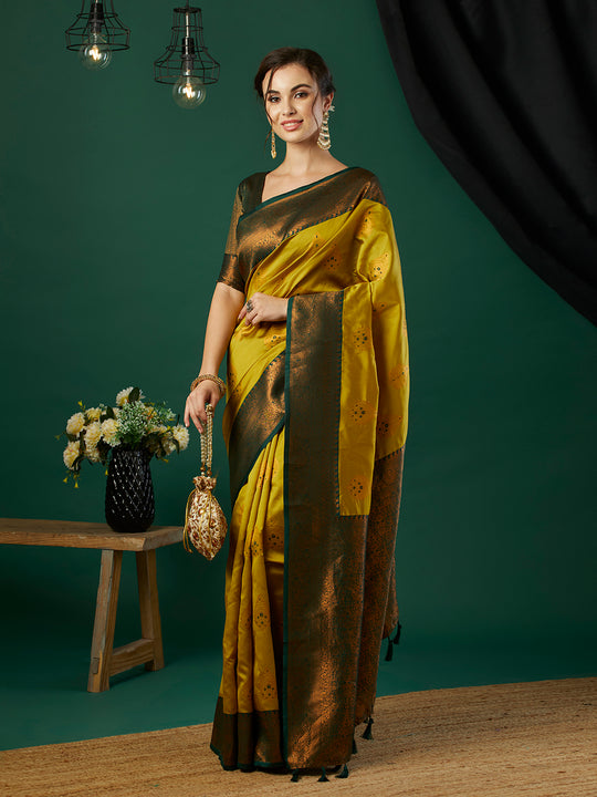 Banarasi Silk Saree With Blouse Piece