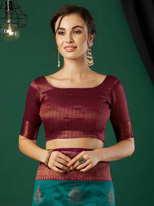 Banarasi Silk Saree With Blouse Piece