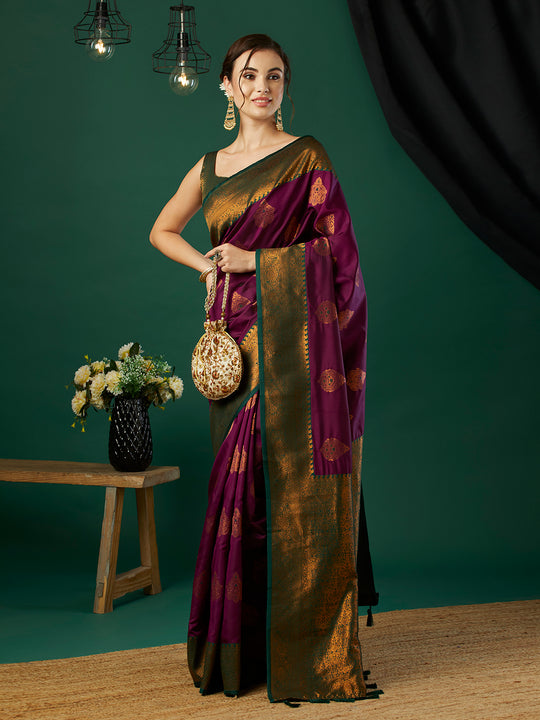 Banarasi Silk Saree With Blouse Piece