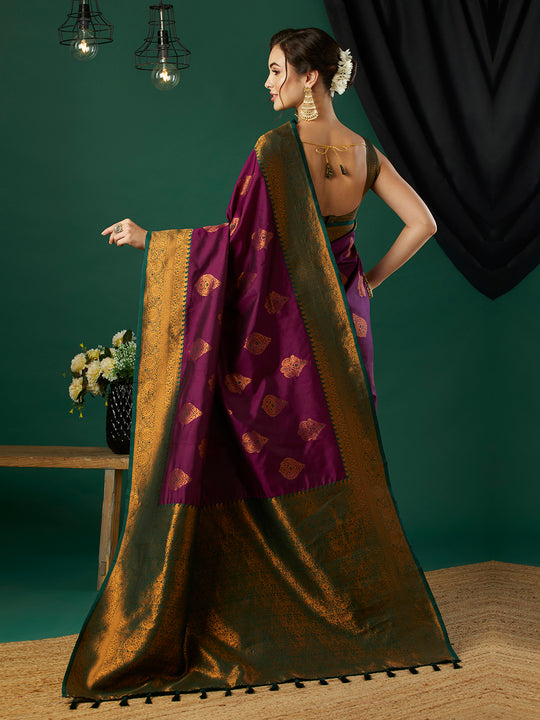 Banarasi Silk Saree With Blouse Piece