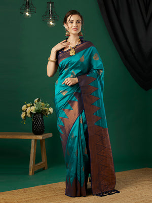 Banarasi Silk Saree With Blouse Piece