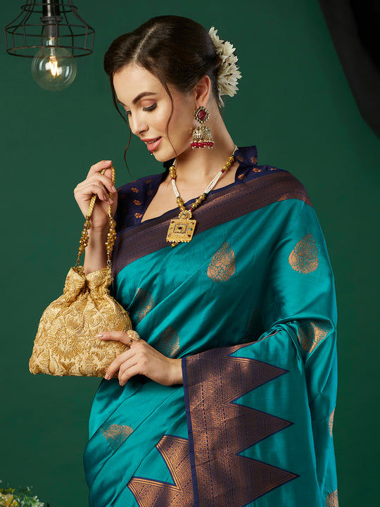 Banarasi Silk Saree With Blouse Piece