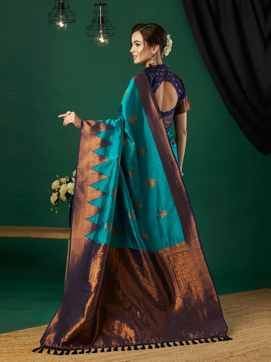 Banarasi Silk Saree With Blouse Piece