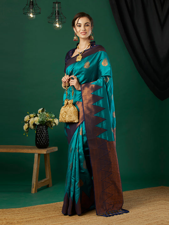 Banarasi Silk Saree With Blouse Piece