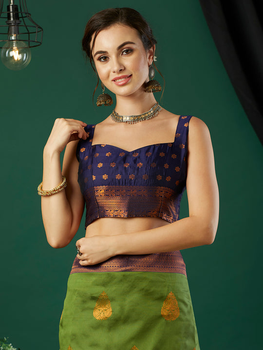 Banarasi Silk Saree With Blouse Piece