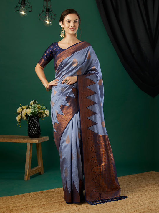 Banarasi Silk Saree With Blouse Piece