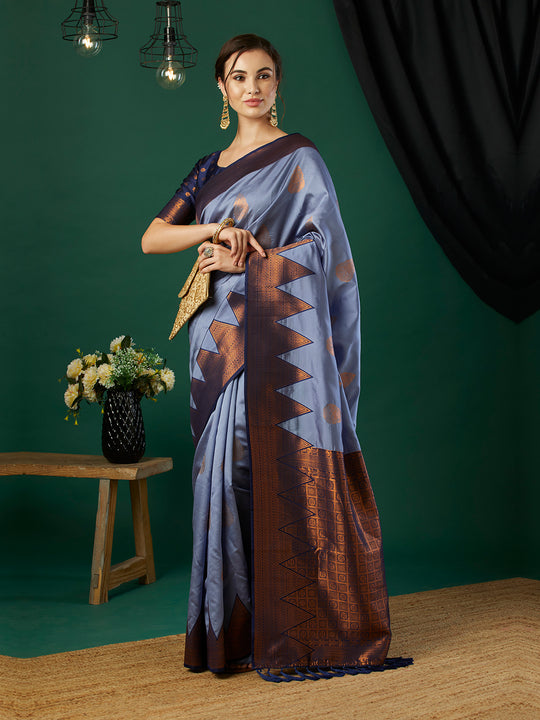 Banarasi Silk Saree With Blouse Piece